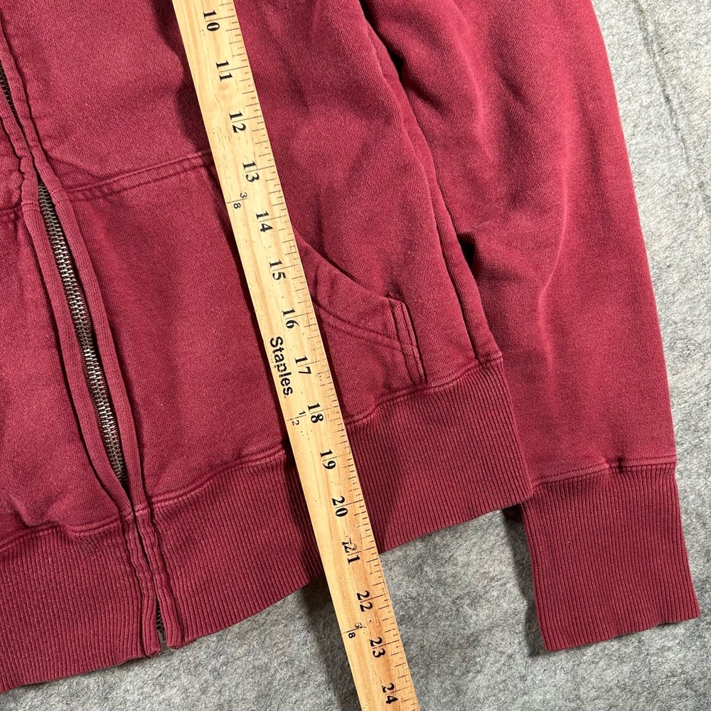 Billabong Hoodie Womens Small Red Embroidered Logo Zip Up Surf Casual Bird Y2k - Picture 7 of 9
